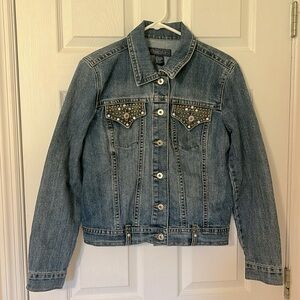 Baccini Embellished Women’s denim jacket